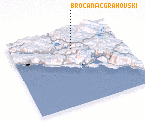 3d view of Broćanac Grahovski