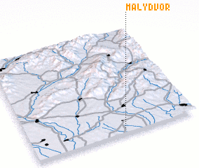 3d view of Malý Dvor