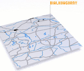 3d view of Białkow Górny