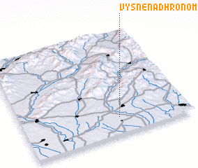 3d view of Vyšné nad Hronom