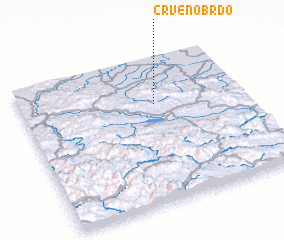 3d view of Crveno Brdo