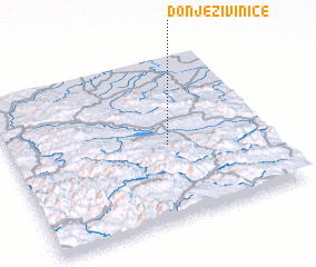 3d view of Donje Živinice