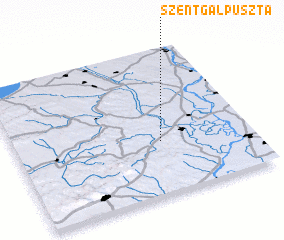 3d view of Szentgálpuszta