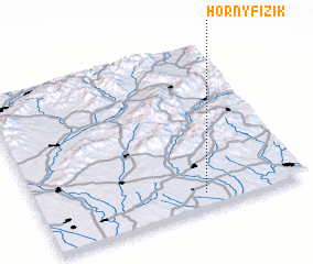 3d view of Horný Fizík