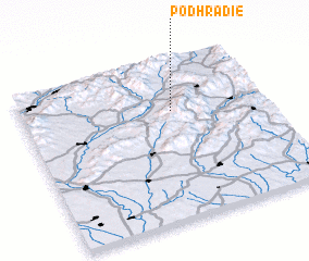 3d view of Podhradie