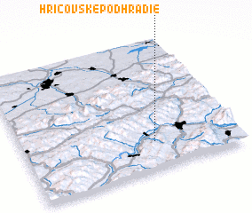 3d view of Hričovské Podhradie