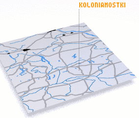 3d view of Kolonia Mostki