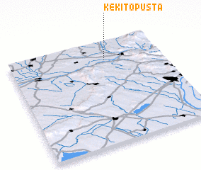 3d view of Kékitő Pusta