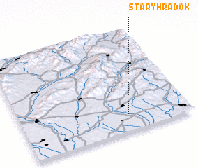 3d view of Starý Hrádok