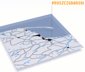 3d view of Pruszcz Gdański