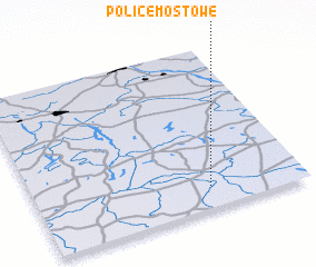 3d view of Police Mostowe