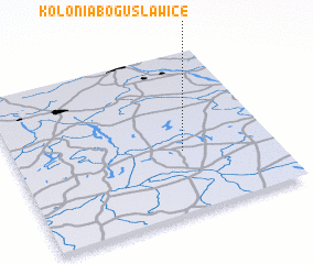 3d view of Kolonia Bogusławice