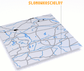 3d view of Słomów Kościelny