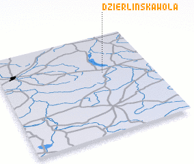 3d view of Dzierlińska Wola