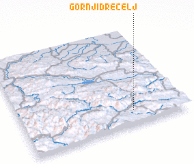 3d view of Gornji Drecelj