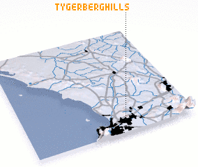 3d view of Tygerberg Hills