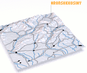 3d view of Hronské Kosihy