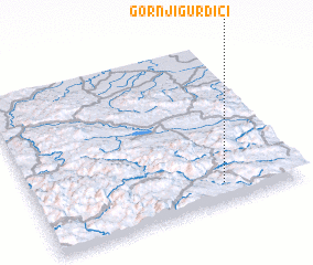 3d view of Gornji Gurdići