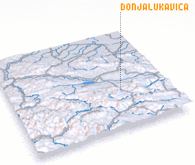 3d view of Donja Lukavica