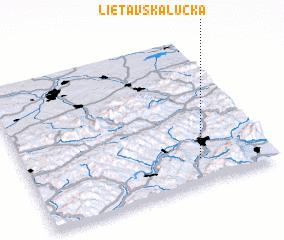 3d view of Lietavská Lúčka