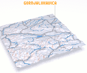 3d view of Gornja Lukavica