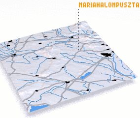 3d view of Máriahalompuszta