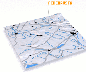 3d view of Fenék Pusta