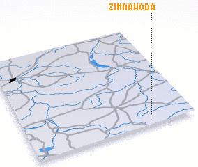 3d view of Zimna Woda