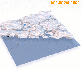 3d view of Donji Orahovac