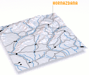 3d view of Horná Ždáňa