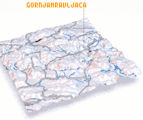 3d view of Gornja Mravljača