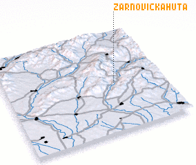 3d view of Žarnovická Huta