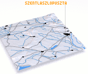 3d view of Szentlászlópuszta