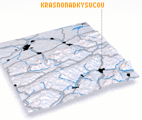 3d view of Krásno nad Kysucou