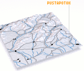 3d view of Pusta Potok