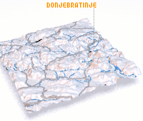 3d view of Donje Bratinje