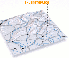 3d view of Sklené Teplice