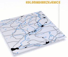 3d view of Kolonia Dobrzejewice