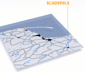 3d view of Długie Pole