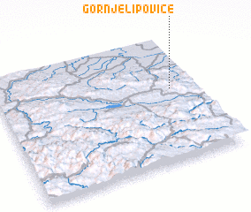 3d view of Gornje Lipovice