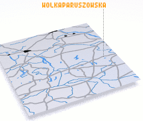 3d view of Wólka Paruszowska