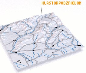 3d view of Kláštor pod Znievom