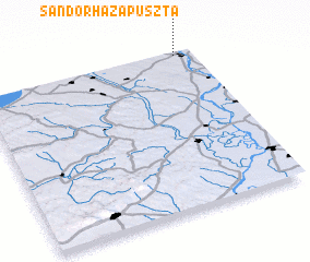 3d view of Sándorházapuszta