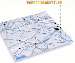 3d view of Pannónia-lakótelep