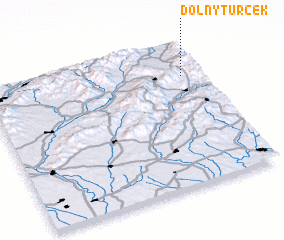 3d view of Dolný Turček