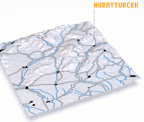 3d view of Horný Turček