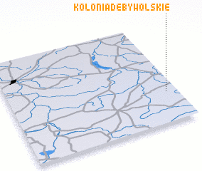 3d view of Kolonia Dęby Wolskie