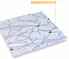 3d view of Borovska Cesta