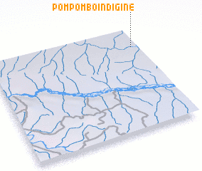 3d view of Pompombo-Indigine