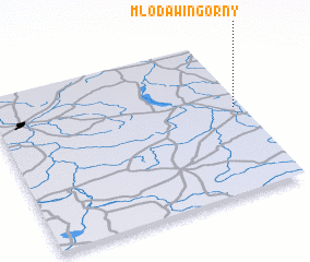 3d view of Młodawin Górny